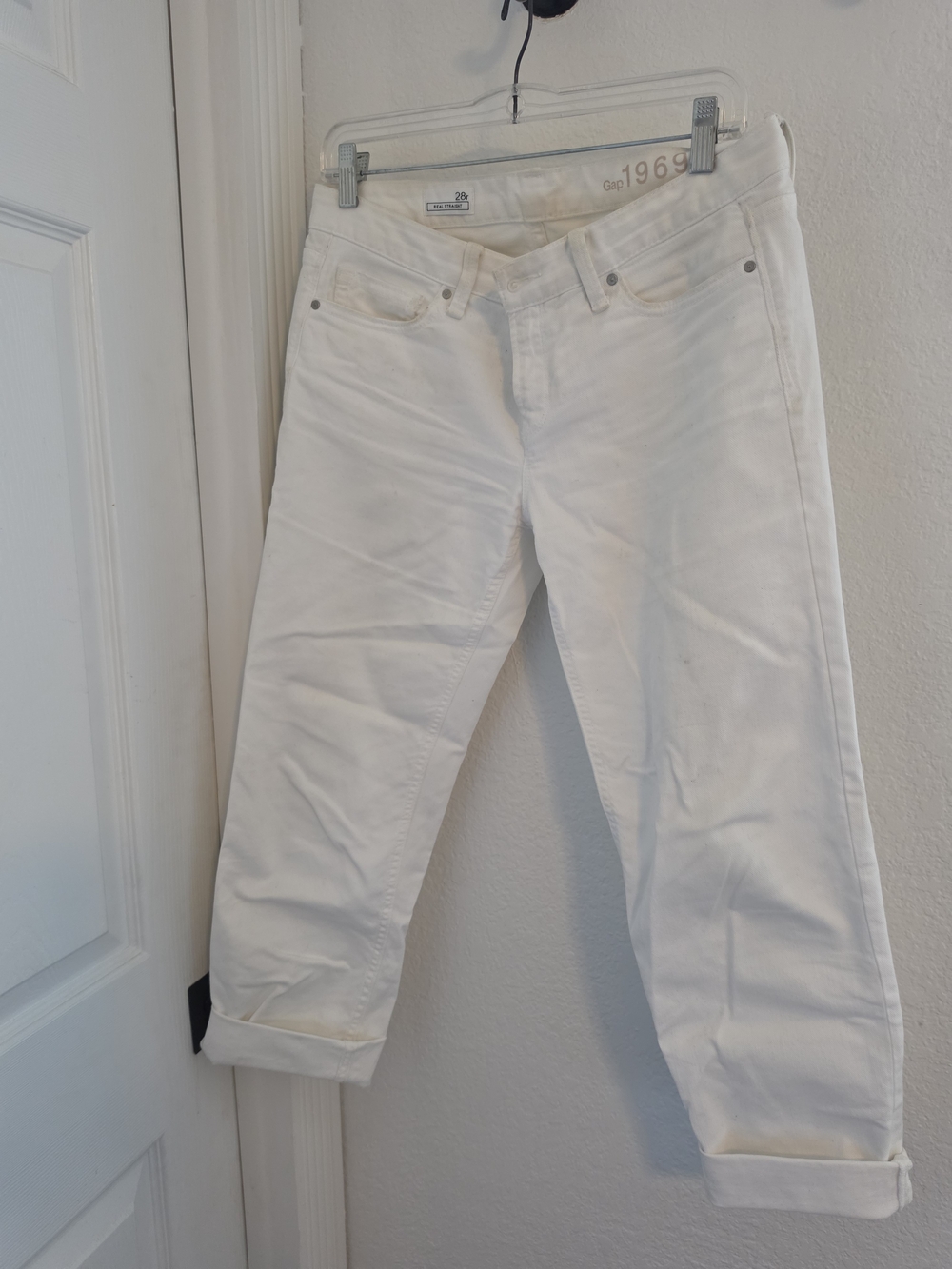 Gap White Women's Cropped Jeans